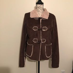Faux Suede shearling Coat Jacket